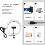 Puluz Ring Light PKT3053B 26cm με Τρίποδο και Βάση για κινητό - Image 3
