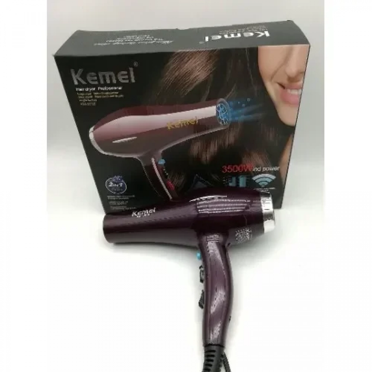 Kemei Επαγγελματικό Πιστολάκι Μαλλιών 3500W KM-8516