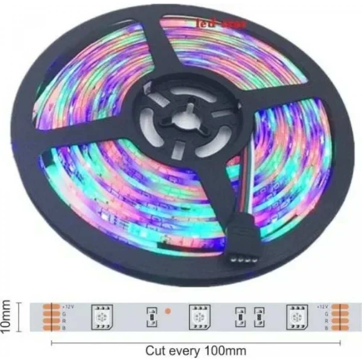 Πλήρες Σετ LED RGB Αδιάβροχης Αυτοκόλλητης Ταινίας 12V με Tροφοδοτικό SMD5050 - Image 6