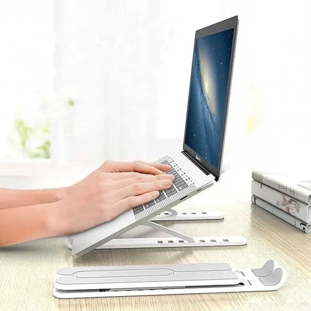 P1 Pro Βάση για Laptop έως 17" Λευκό - Image 4