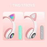 Laibuy A1 Ασύρματα/Ενσύρματα On Ear Παιδικά Ακουστικά Ροζ
