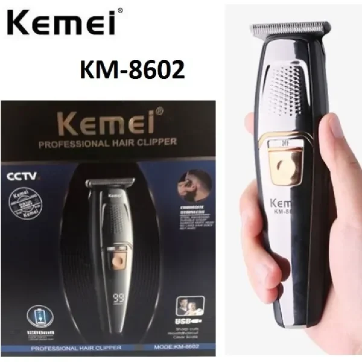 Kemei Κουρευτική Μηχανή KM-8602 - Image 3