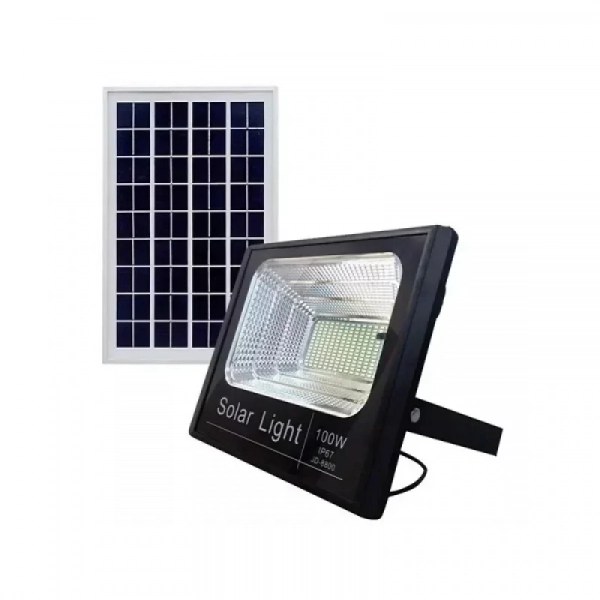 Ηλιακό πάνελ με προβολέα LED - 100W - 6500K - Αδιάβροχος - GD-8800L
