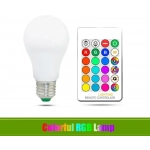 E27 Λάμπα LED 10 W Με Διάφορα Χρώματα RGB Και Τηλεκοντρόλ 220 V