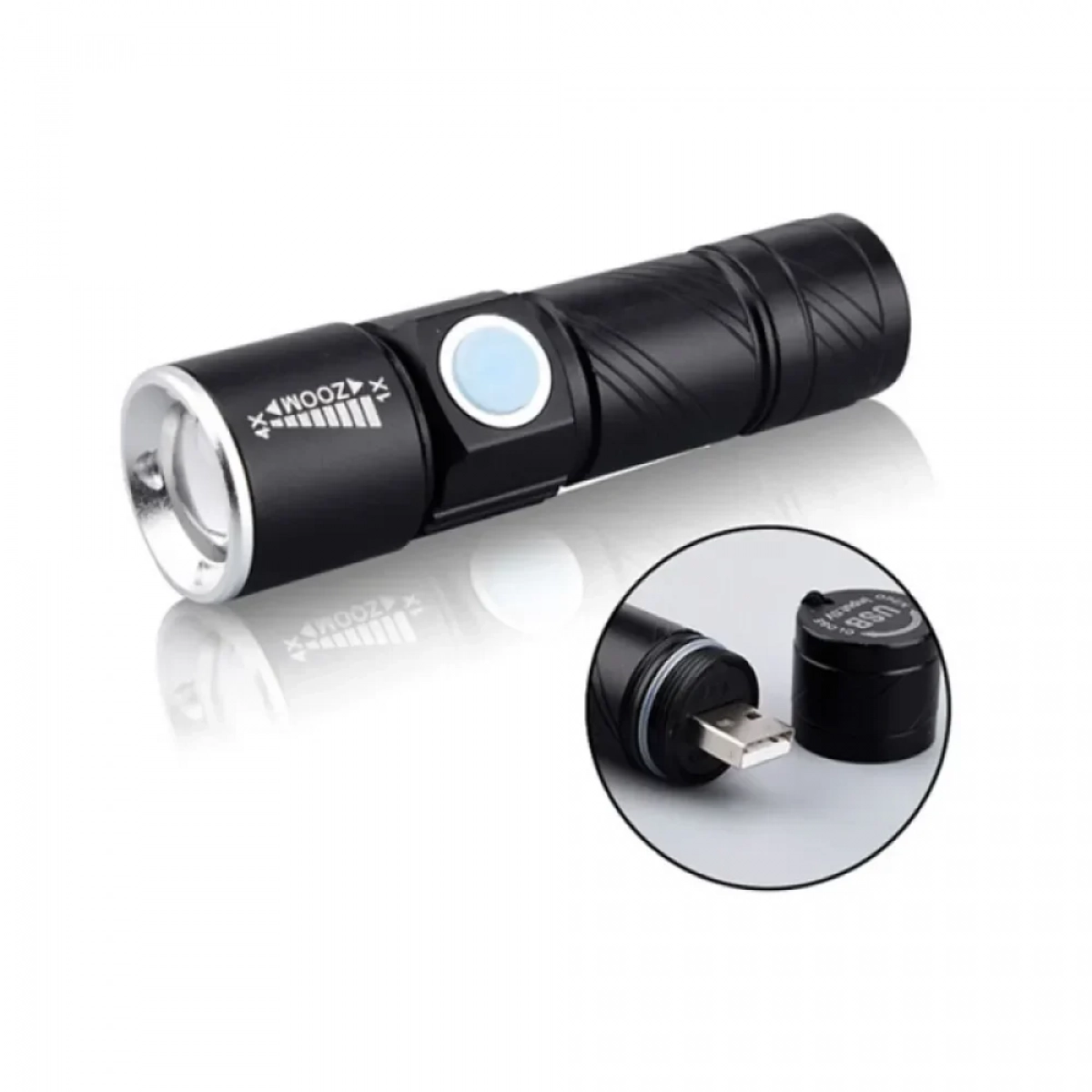 Mini Επαναφορτιζόμενος Φακός USB Cree cml t6 XML ledST05S