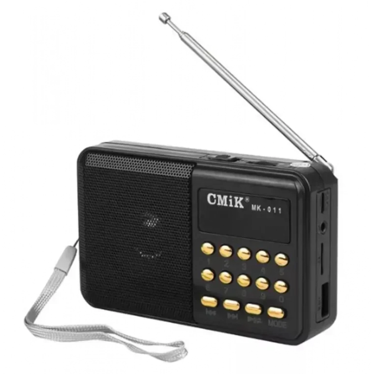 CMIK MK-011 Φορητό Ραδιόφωνο Επαναφορτιζόμενο με USB Μαύρο