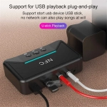 Ασύρματος Αναμεταδότης Ήχου Bluetooth/NFC v5.0 BT200 – Μαύρο - Image 3