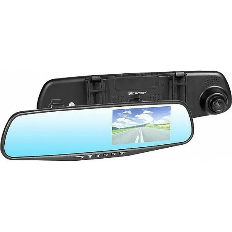 Σετ Καθρέπτης Με Κάμερα Dvr Αυτοκινήτου 1080P Με Οθόνη 4.3" Με Κλιπ &Amp; Κάμερα Οπισθοπορείας