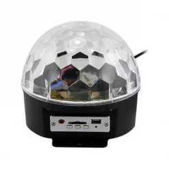 Φωτιζόμενη Nτισκομπάλα Φωτορυθμικό DJ Disco Party Crystal Ball LED RGB DB16