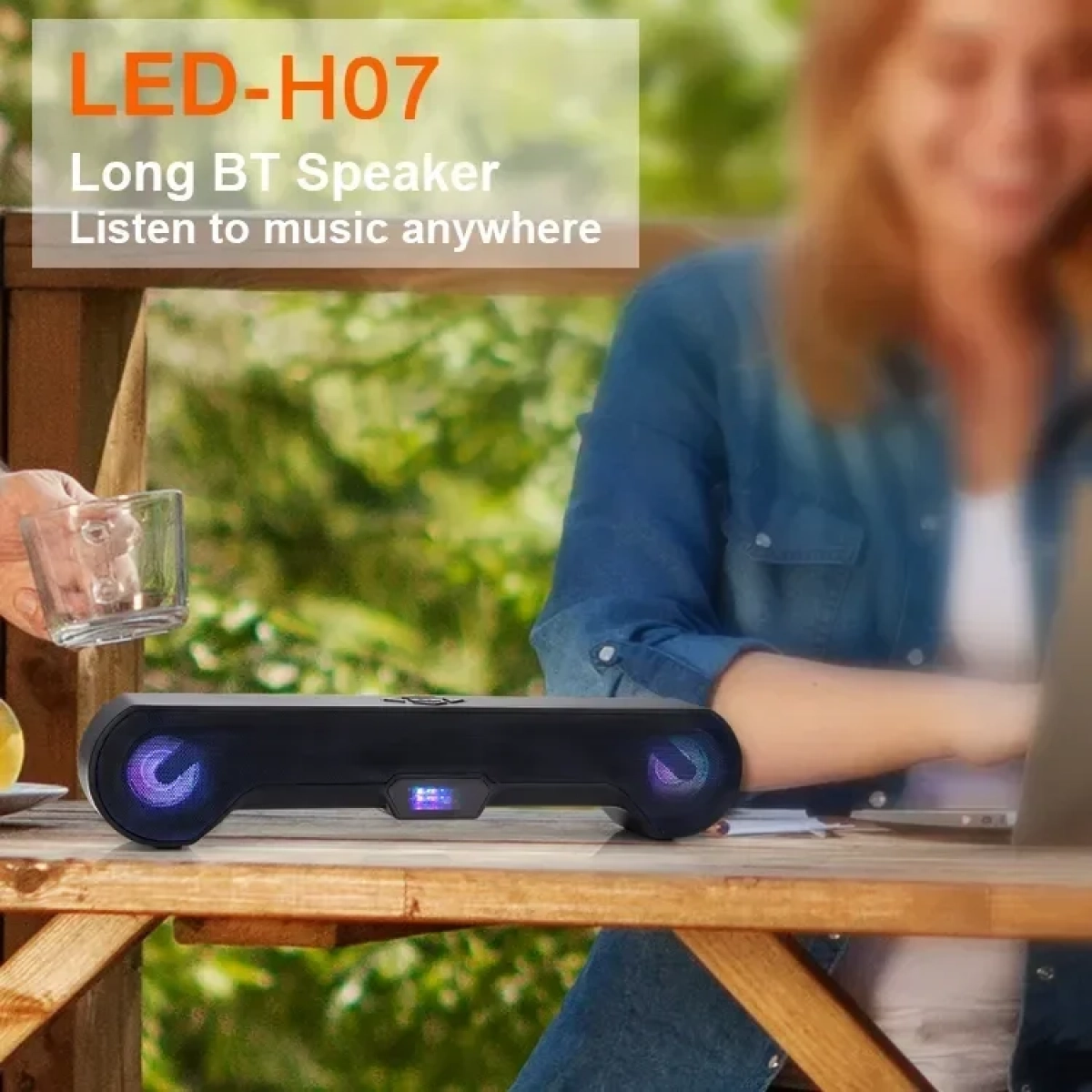 Φορητό Ηχείο H07 Ασύρματο Bluetooth - μαύρο - Image 7