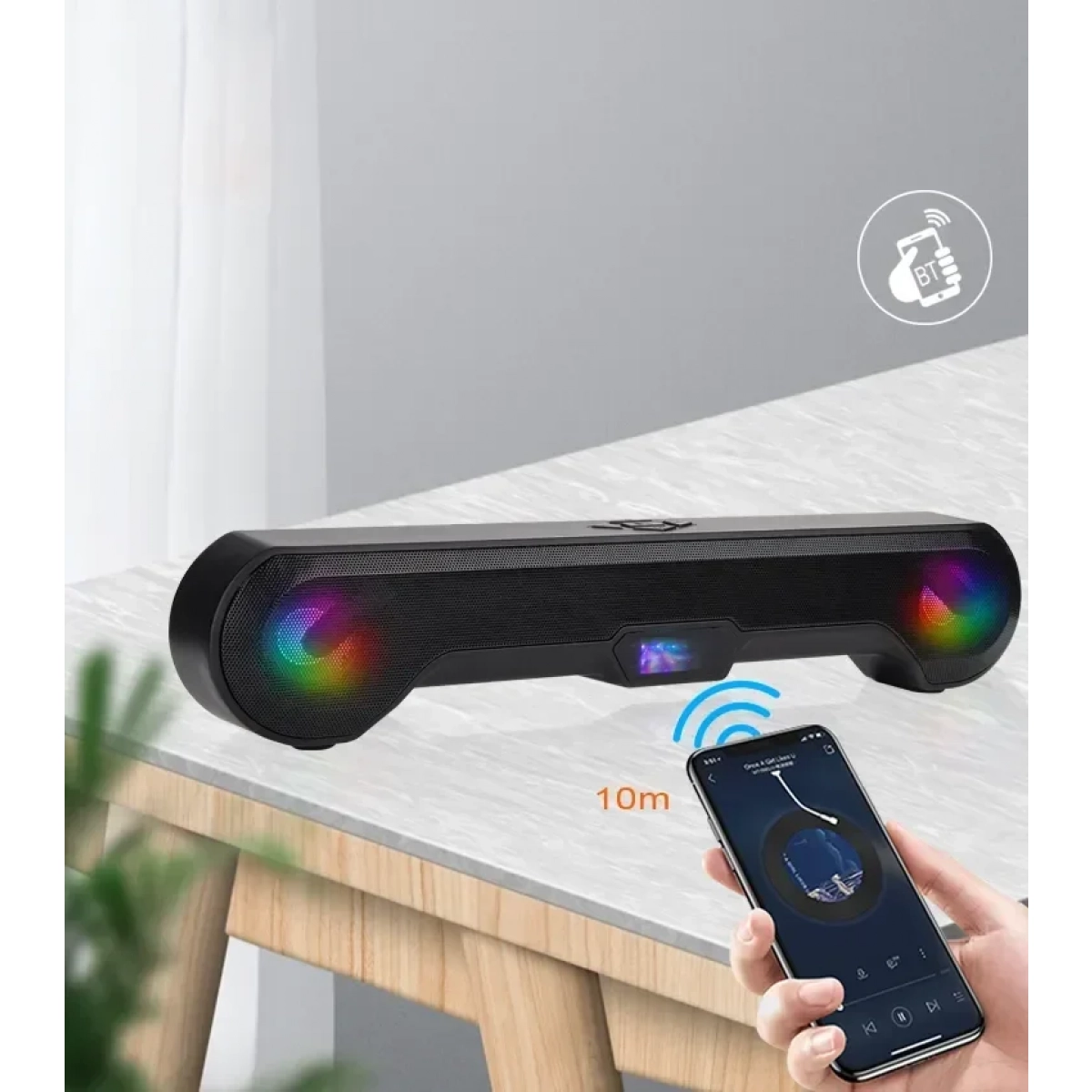 Φορητό Ηχείο H07 Ασύρματο Bluetooth - μαύρο - Image 8