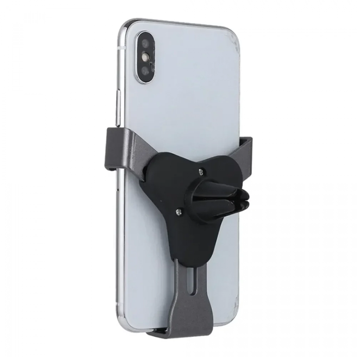 Βάση Κινητού Αυτοκινήτου V-Mms Dark Silver με Ρυθμιζόμενα Άγκιστρα