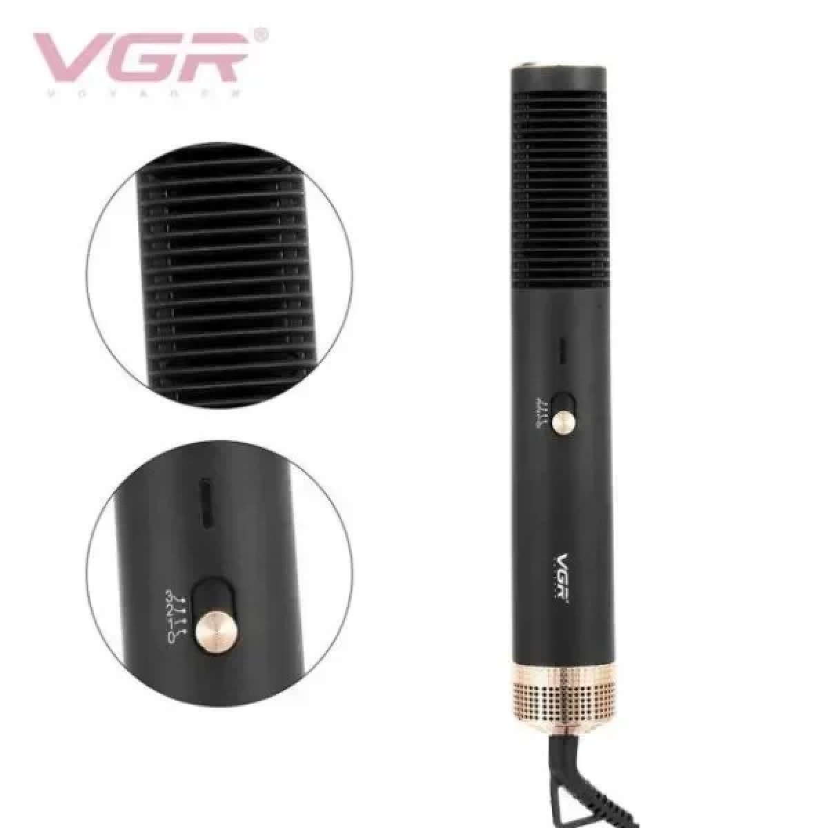 Βούρτσα πιστολάκι Vgr V-490 1200W Μαύρο - Image 2