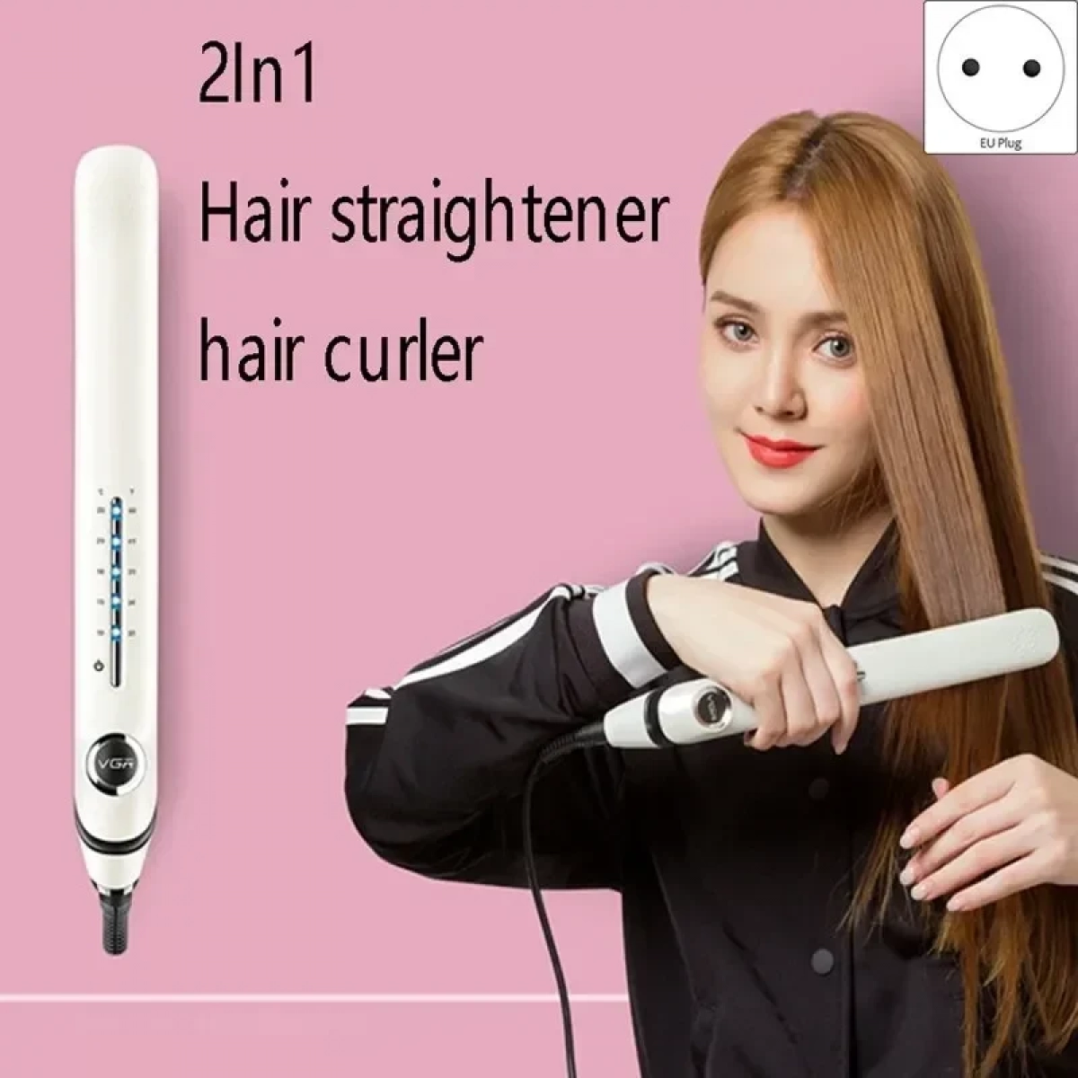 VGR V-566 Ισιωτικό Μαλλιών Λευκό