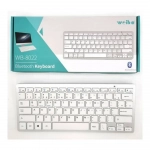 Weibo WB-8022 Ασύρματο Bluetooth Πληκτρολόγιο Αγγλικό US Λευκό