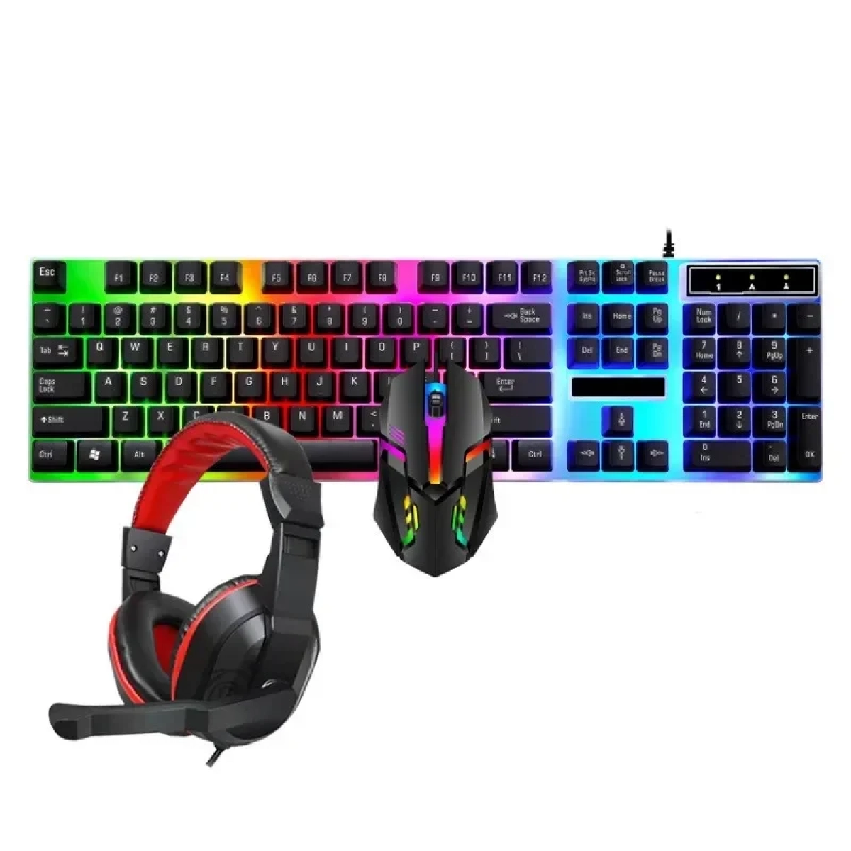 Πληκτρολόγιο Multicolor 4in1 Gaming Combo