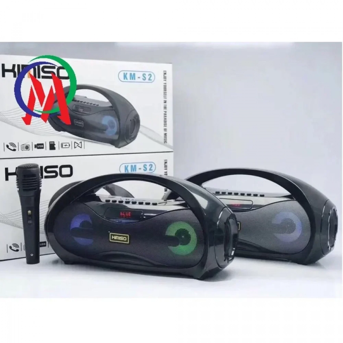 Ηχείο με λειτουργία Karaoke KM-S2 σε Μαύρο Χρώμα