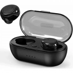 Ασύρματα ακουστικά Bluetooth Handsfree με θήκη φόρτισης και μικρόφωνο Ezra TWS06 Μαύρο