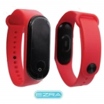 Smart Band Activity Tracker Έξυπνο βραχιόλι Bluetooth με Παλμογράφο Ezra SW12 Κόκκινο