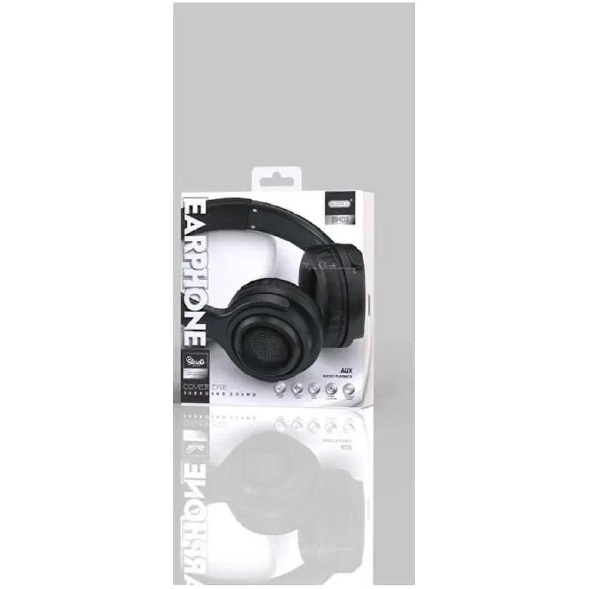 Ενσύρματα ακουστικά κεφαλής On Ear 3.5mm Jack Ezra BH03 Μαύρo - Image 2