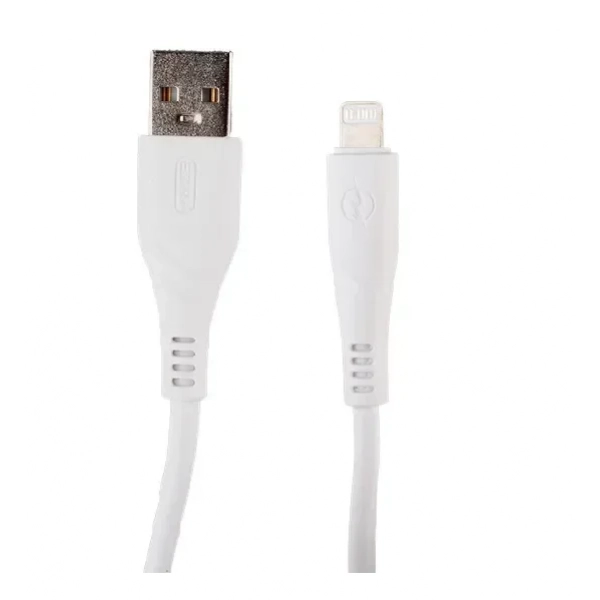 Καλώδιο Φόρτισης και Μεταφοράς Δεδομένων USB σε Lightning 1.2m Ezra DC49 Λευκό