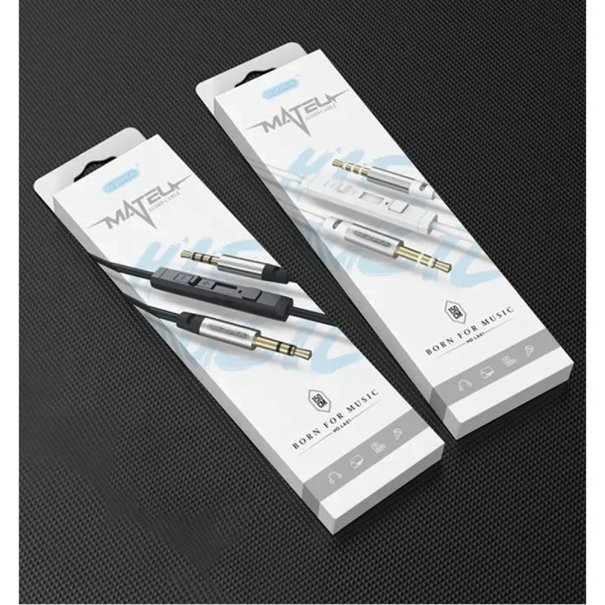 Καλώδιο 1.5m 3.5mm αρσενικό σε 3.5mm αρσενικό με ενσωματωμένα κουμπιά ελέγχου Ezra LA01 Λευκό - Image 3
