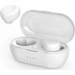 Ασύρματα ακουστικά Bluetooth Handsfree με θήκη φόρτισης και μικρόφωνο Ezra TWS06 Λευκό