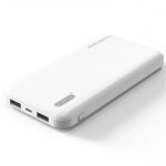 Power bank 10000mAh με δύο θύρες USB-A Ezra PB15 λευκό