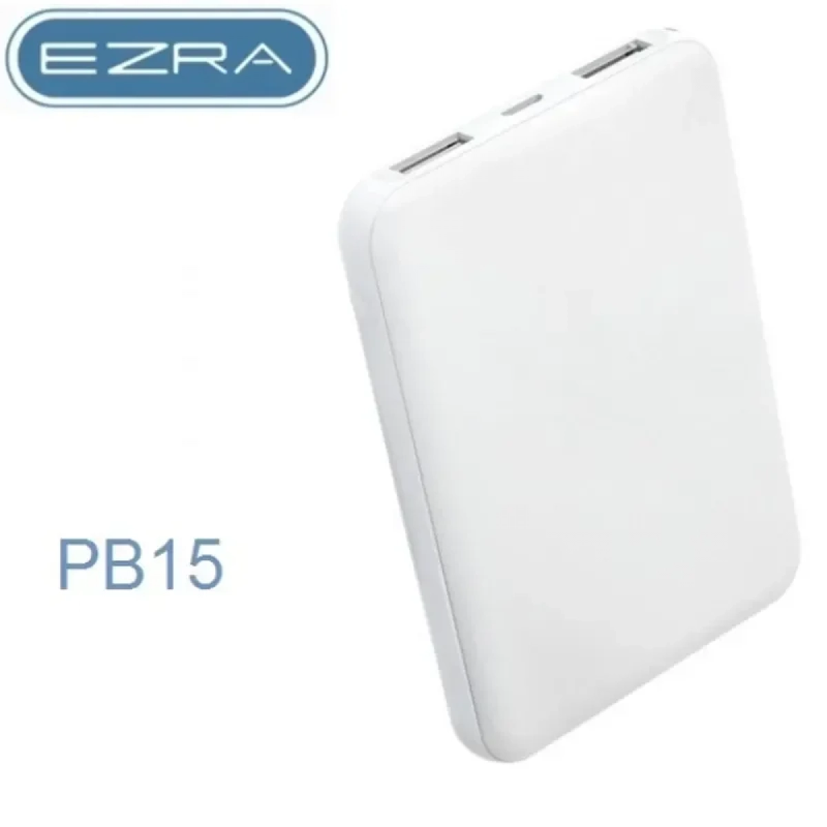 Power bank 10000mAh με δύο θύρες USB-A Ezra PB15 λευκό