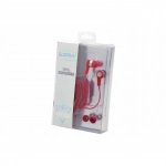 Ενσύρματα Ακουστικά Earbuds Handsfree με Βύσμα 3.5mm EZRA EP19 Κόκκινα