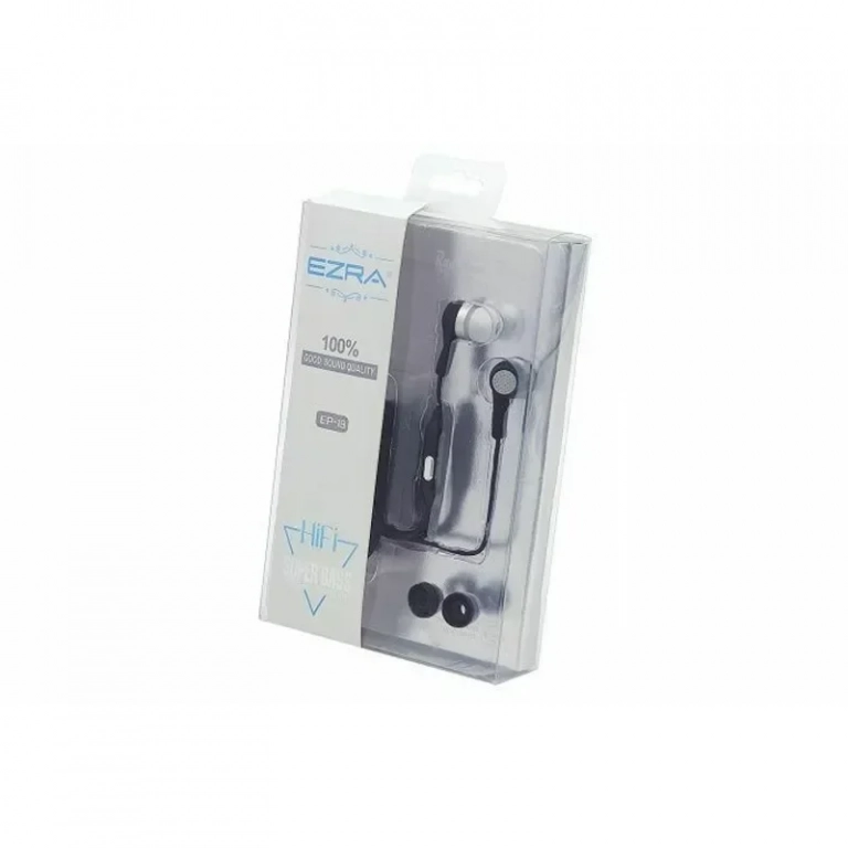 Ενσύρματα Ακουστικά Earbuds Handsfree με Βύσμα 3.5mm EZRA EP19 Μαύρα