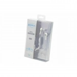 Ενσύρματα Ακουστικά Earbuds Handsfree με Βύσμα 3.5mm EZRA EP19 Λευκά - Image 2