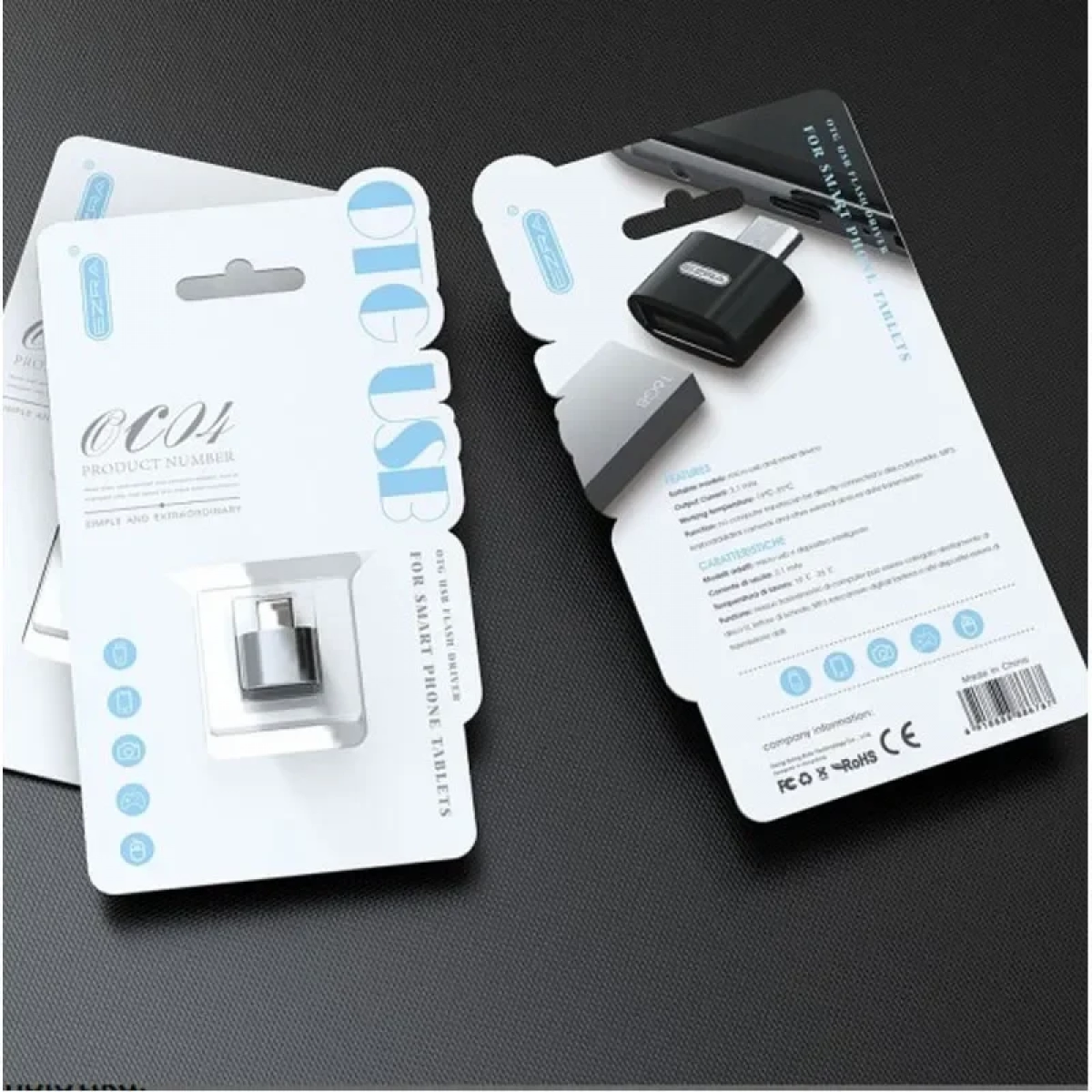 Προσαρμογέας – Αντάπτορας OTG USB σε Micro-USB Ezra OC04 Μαύρο