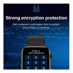 Smartwatch (έξυπνο ρολόι) με οθόνη αφής και παλμογράφο Esdras SW31 Μαύρο