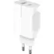 Φορτιστής χωρίς καλώδιο με θύρα USB-A και θύρα USB-C 18W Power Delivery/Quick Charge 3.0 Ezra HC50 Λευκό
