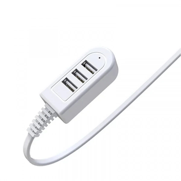 Hub 3 Θυρών USB 2.0 με σύνδεση USB-A χρώματος λευκό Ezra UH03