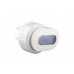 Ezra HC24 Φορτιστής Χωρίς Καλώδιο με 2 Θύρες USB-A Λευκός