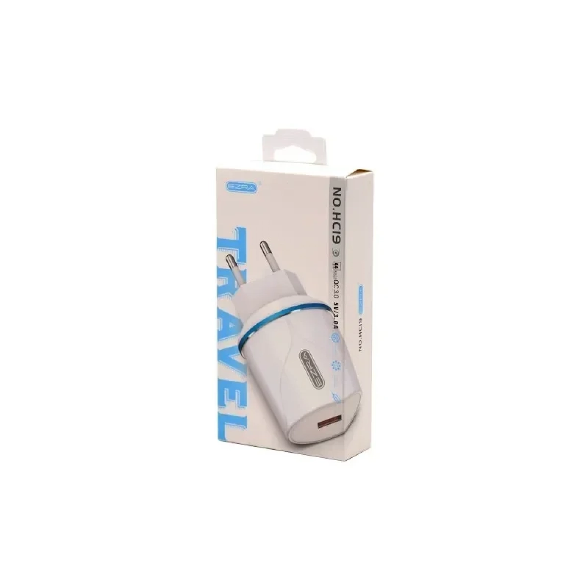 Ezra Φορτιστής Χωρίς Καλώδιο με Θύρα USB-A Λευκός (HC19) - Image 2