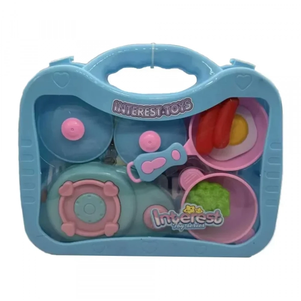 Βαλιτσάκι Με Σετ Μαγειρικής Interest toys series Μπλε