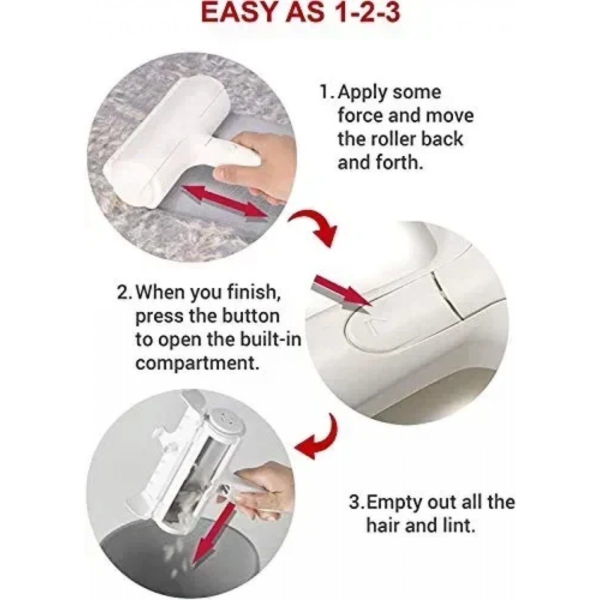 Focuspet Pet hair removing roller Καθαριστικό βουρτσάκι για ζώα - Image 4
