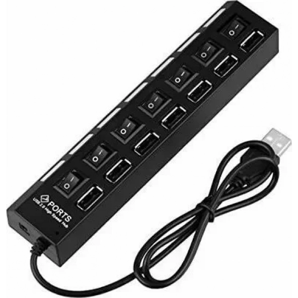 Andowl Q-H7 USB 2.0 Hub 7 Θυρών με σύνδεση USB-A