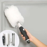 pin Duster Φτερό Περιστρεφόμενη Συσκευή Ξεσκονίσματος σε λευκό χρώμα