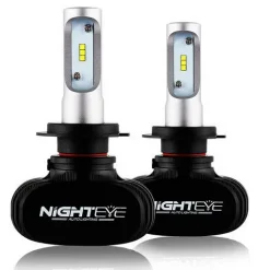 LED Φώτα Αυτοκινήτου NightEye Plus+ H7 8000LM (2x4000) 50W (2x25W) 6000K Διπλής Σκάλας CAN BUS