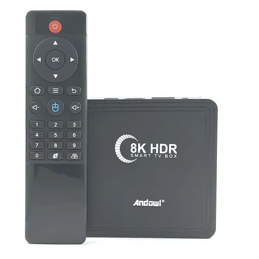 Andowl Tv Box Q8K 8K Uhd Με Wifi Usb 3.0 4Gb Ram Και 64Gb Αποθηκευτικό Χώρο Με Λειτουργικό Android 10.0