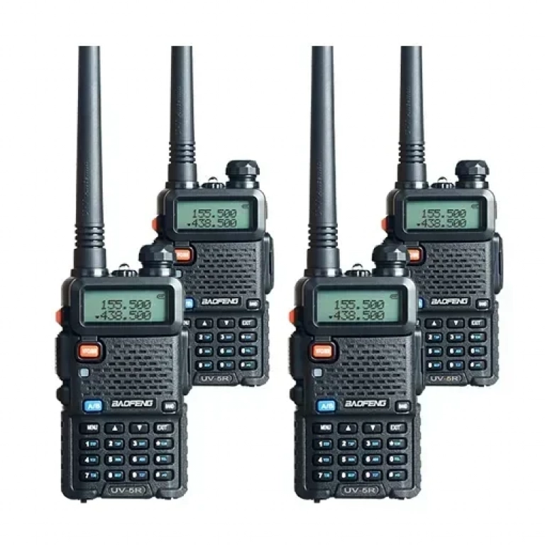 Baofeng UV-5R Ασύρματος Πομποδέκτης UHF/VHF 8W Σετ 4τμχ