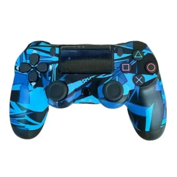 Doubleshock Ασύρματο Gamepad για PS4 Blue Geometric