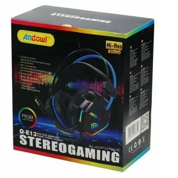 Andowl Over Ear Gaming Headset (3.5mm) Q-E13