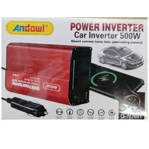 Inverter Andowl 12V-220V 500Watt Τροποποιημένου Ημίτονου Και Usb Q-N7001