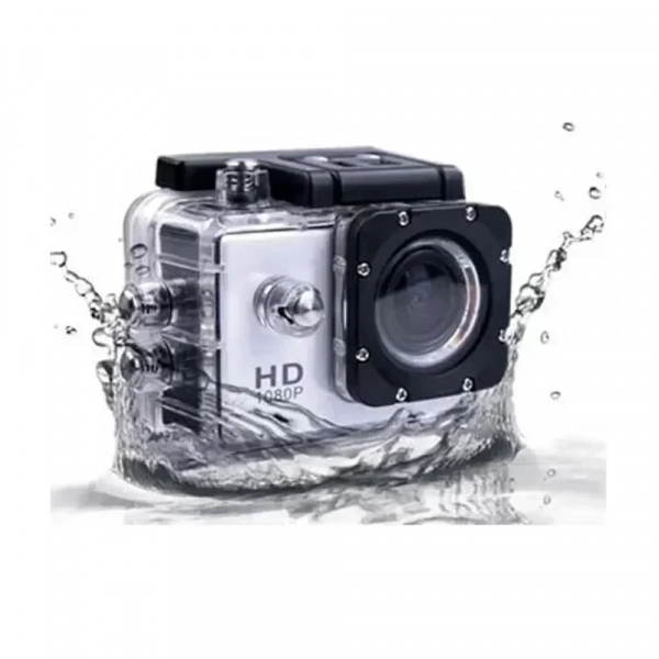 Αδιάβροχη Κάμερα Δράσης FHD 1080p Με Οθόνη 2in - Action Camera Με Πλήρη Αξεσουάρ SJ2200 Silver ΟΕΜ