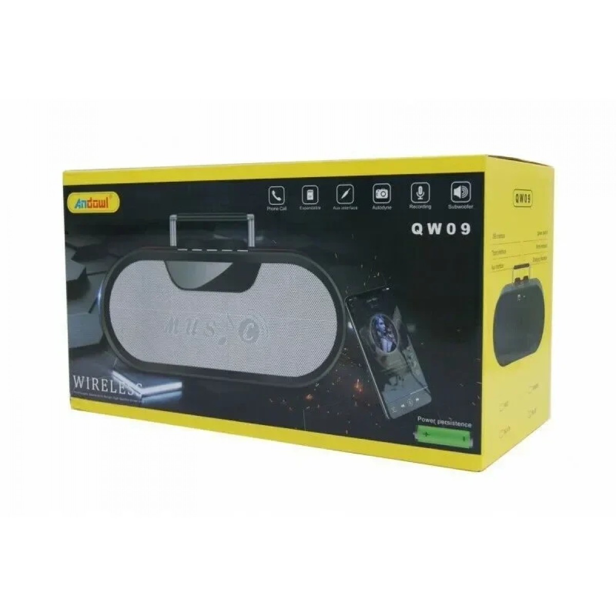 Andowl Ηχείο Bluetooth 10W με Ραδιόφωνο Black Q-W09